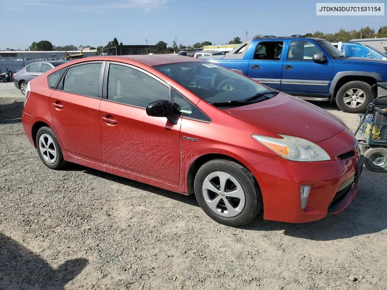 2012 Toyota Prius VIN: JTDKN3DU7C1531154 Lot: 71986434