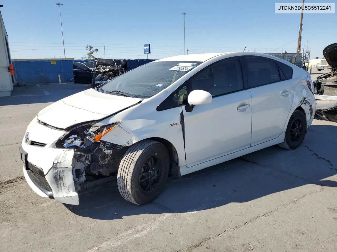 JTDKN3DU5C5512241 2012 Toyota Prius