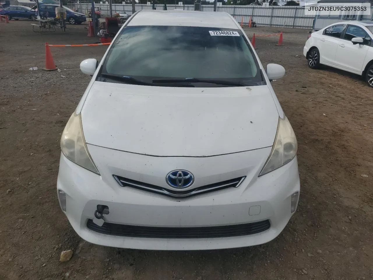 2012 Toyota Prius V VIN: JTDZN3EU9C3075353 Lot: 72346824