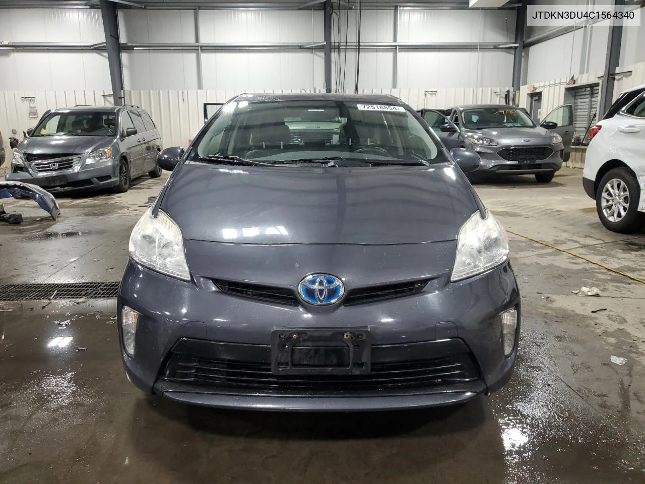 2012 Toyota Prius VIN: JTDKN3DU4C1564340 Lot: 72518854