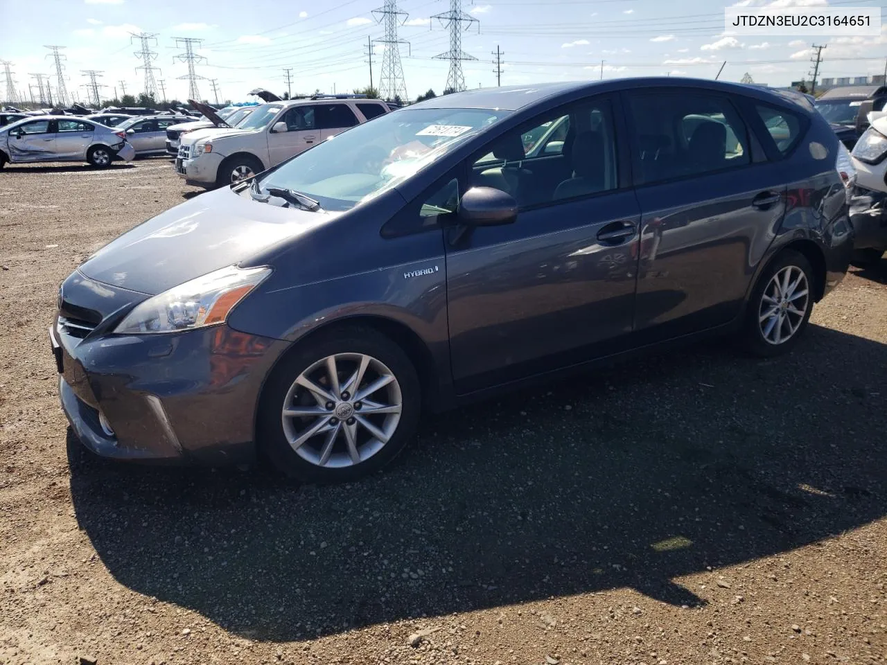 2012 Toyota Prius V VIN: JTDZN3EU2C3164651 Lot: 72610774