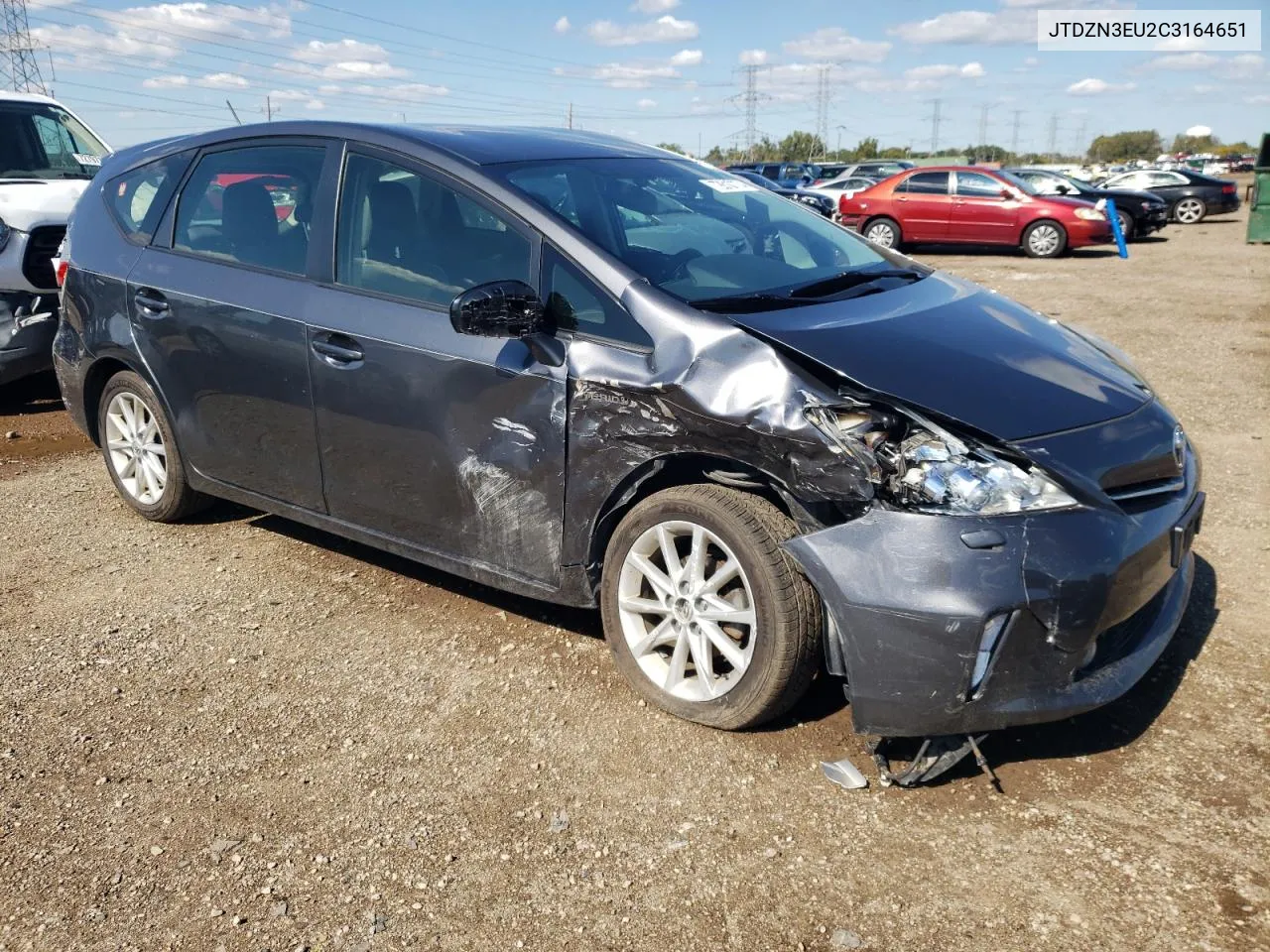 2012 Toyota Prius V VIN: JTDZN3EU2C3164651 Lot: 72610774