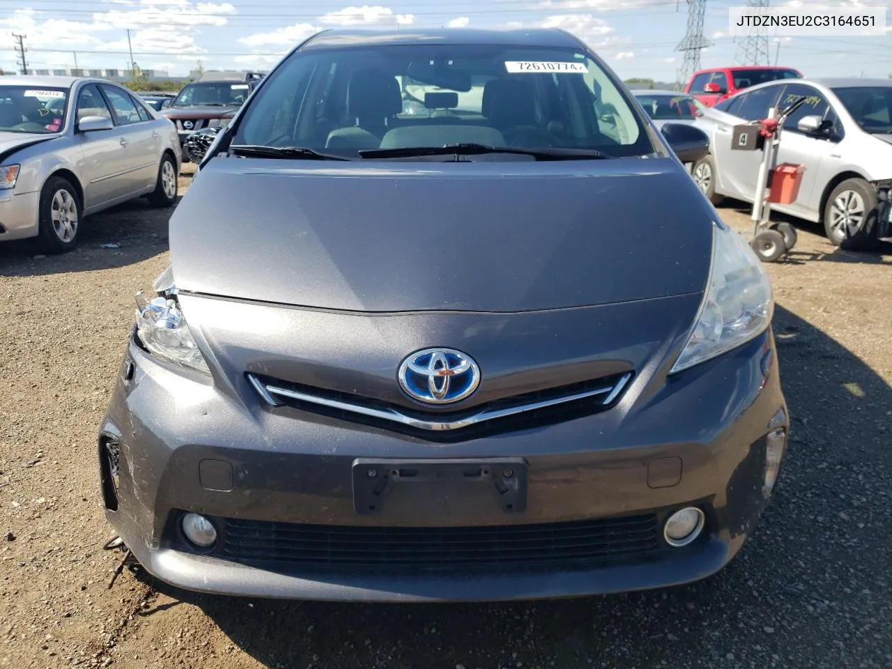 2012 Toyota Prius V VIN: JTDZN3EU2C3164651 Lot: 72610774