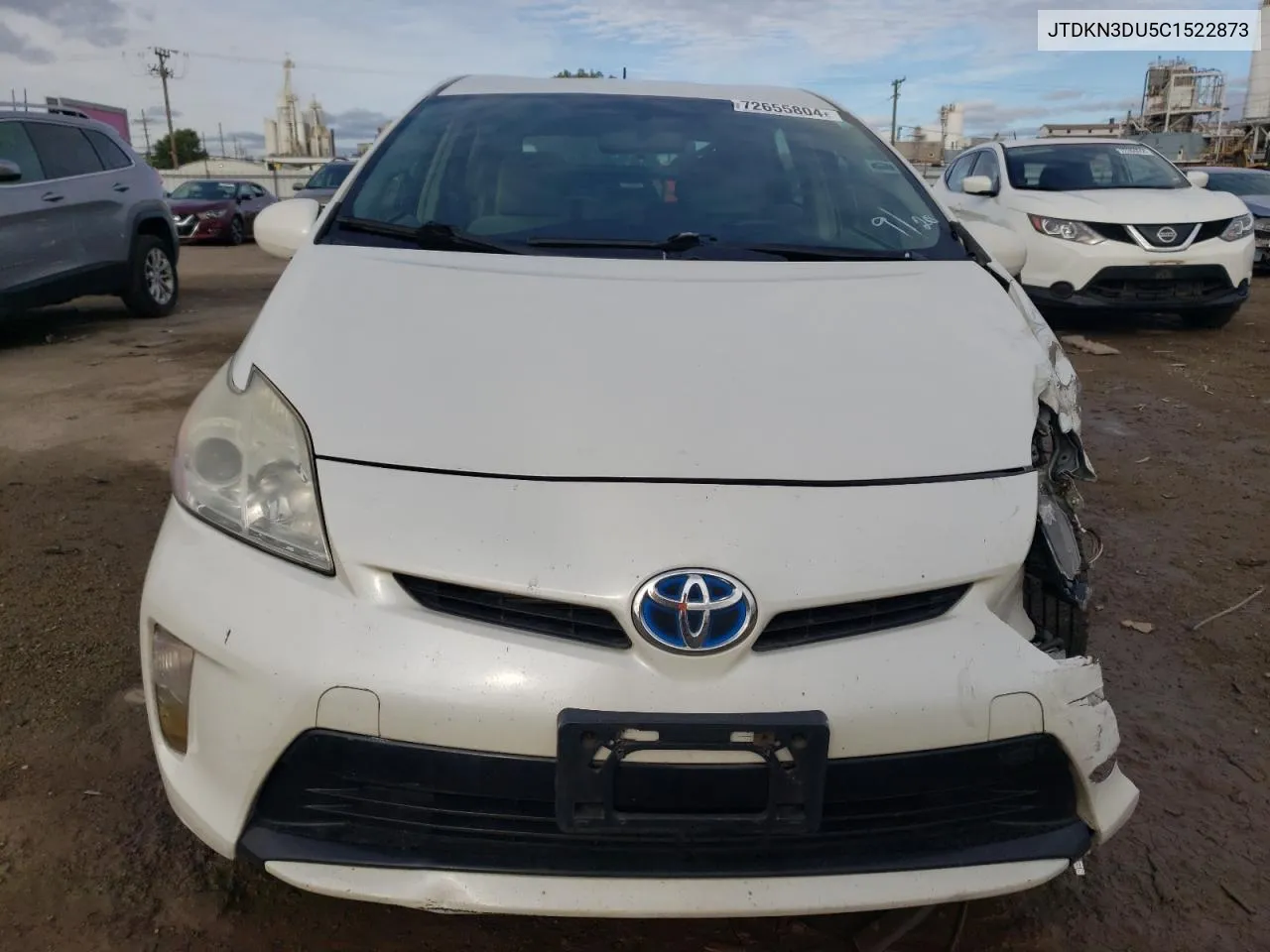 2012 Toyota Prius VIN: JTDKN3DU5C1522873 Lot: 72655804