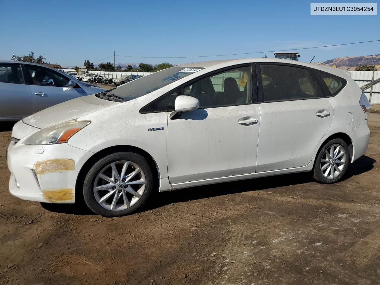 2012 Toyota Prius V VIN: JTDZN3EU1C3054254 Lot: 72796834