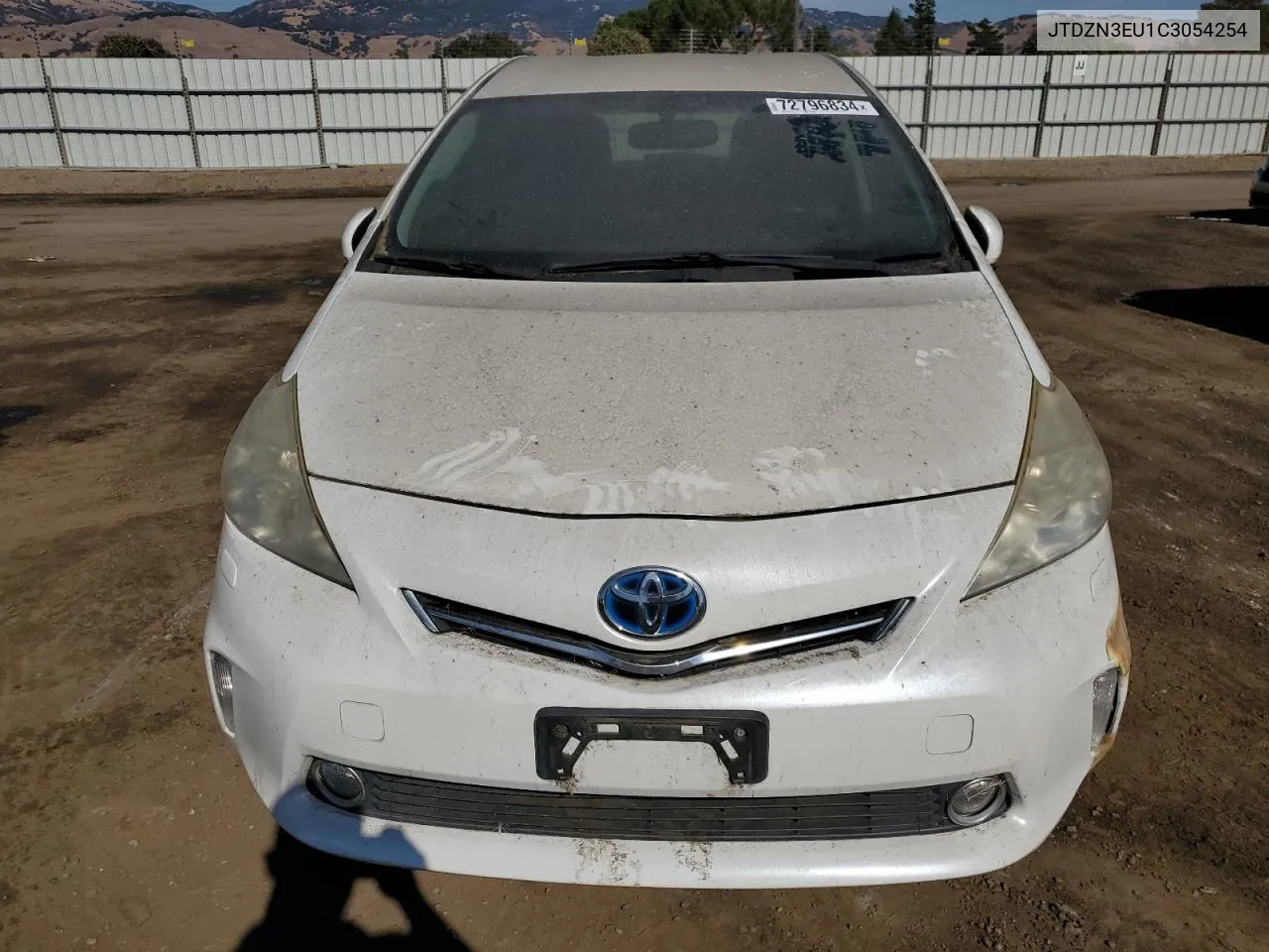 2012 Toyota Prius V VIN: JTDZN3EU1C3054254 Lot: 72796834