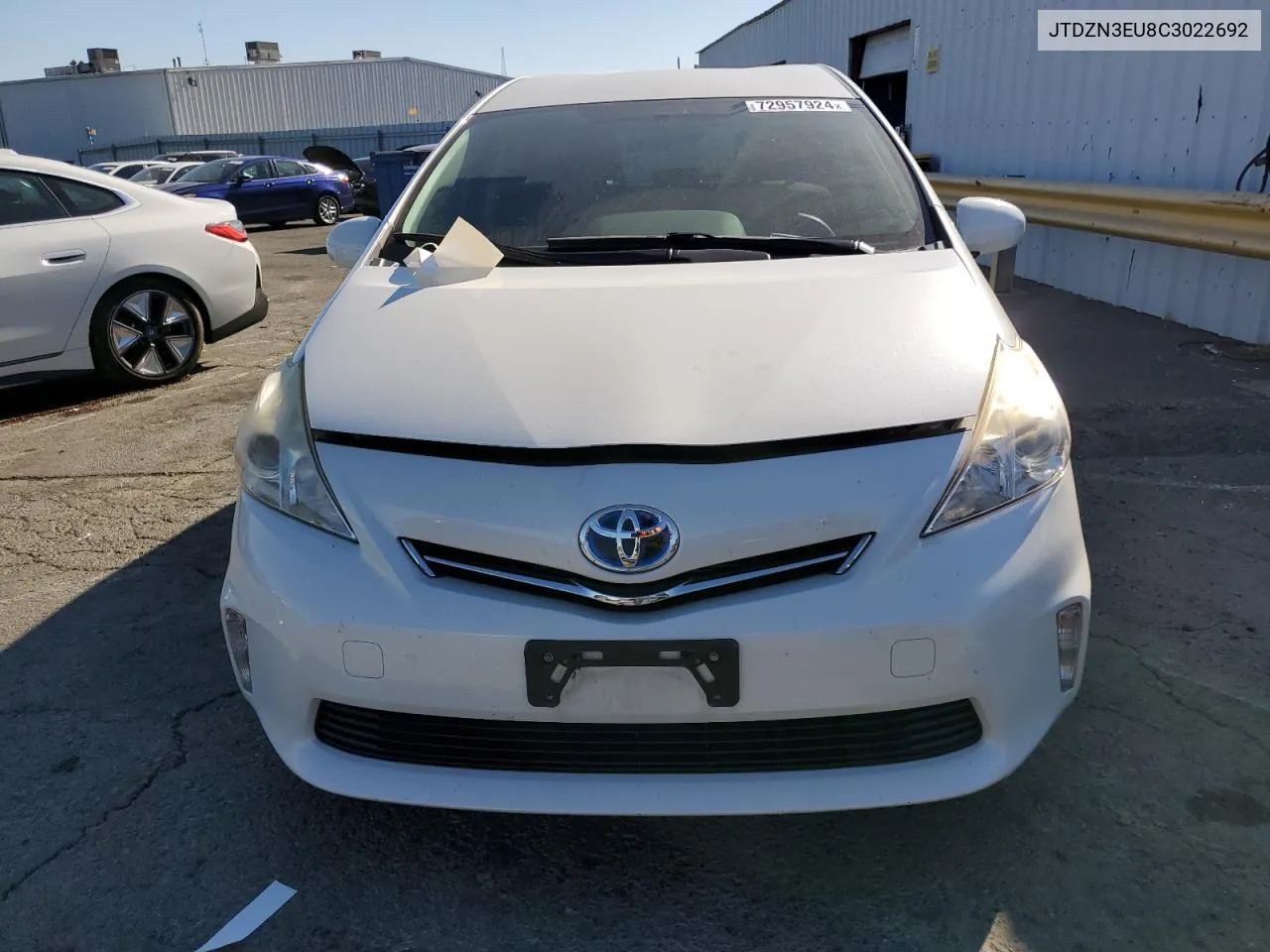 2012 Toyota Prius V VIN: JTDZN3EU8C3022692 Lot: 72957924