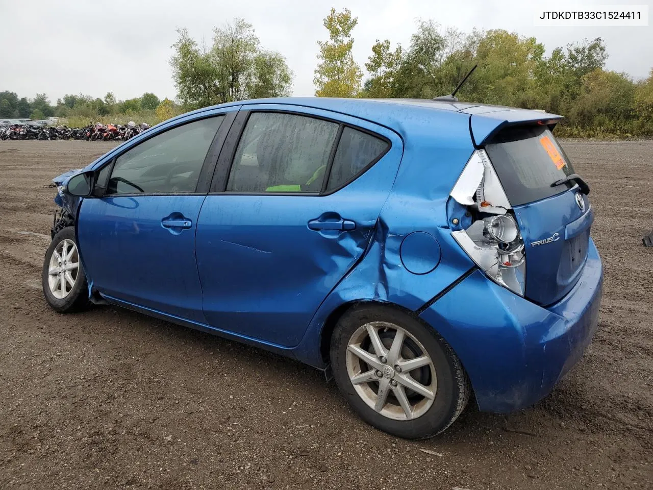 2012 Toyota Prius C VIN: JTDKDTB33C1524411 Lot: 73051734