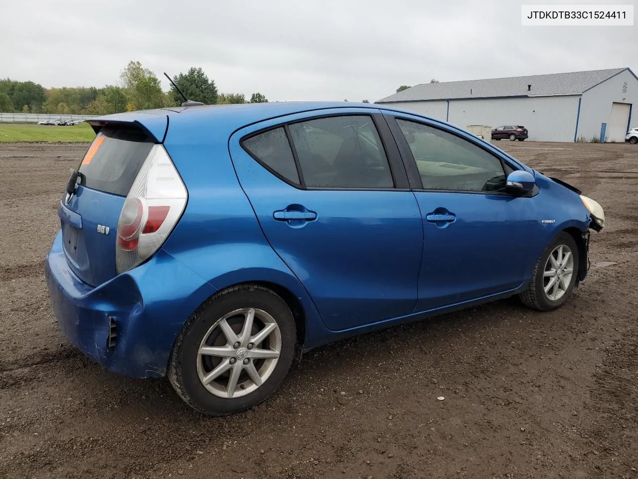 2012 Toyota Prius C VIN: JTDKDTB33C1524411 Lot: 73051734