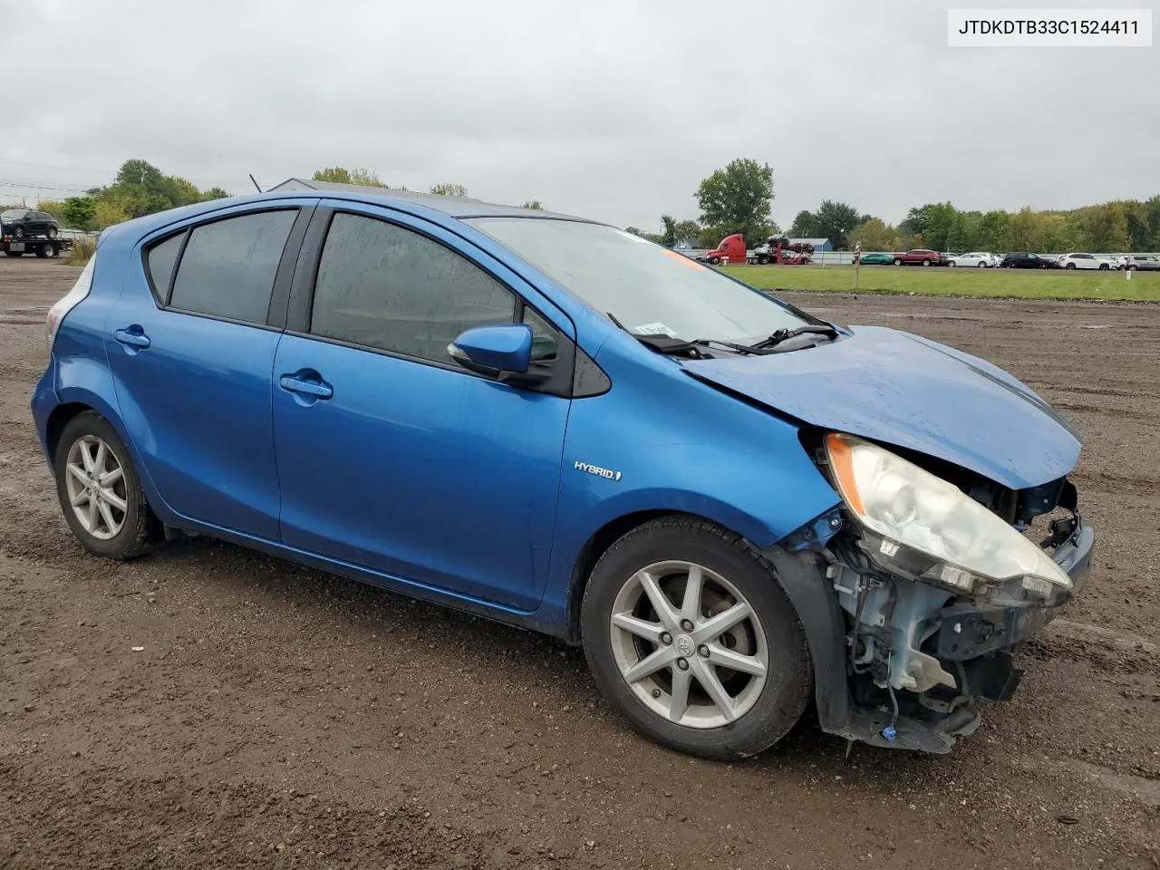 2012 Toyota Prius C VIN: JTDKDTB33C1524411 Lot: 73051734