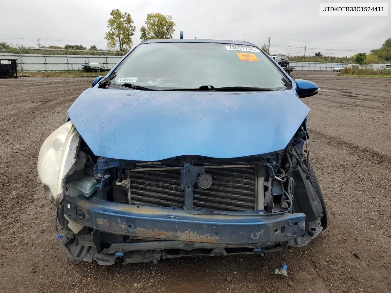 JTDKDTB33C1524411 2012 Toyota Prius C