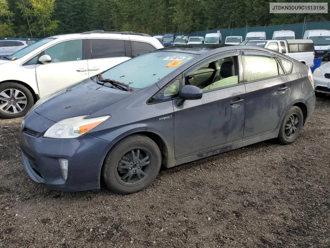 JTDKN3DU9C1513156 2012 Toyota Prius