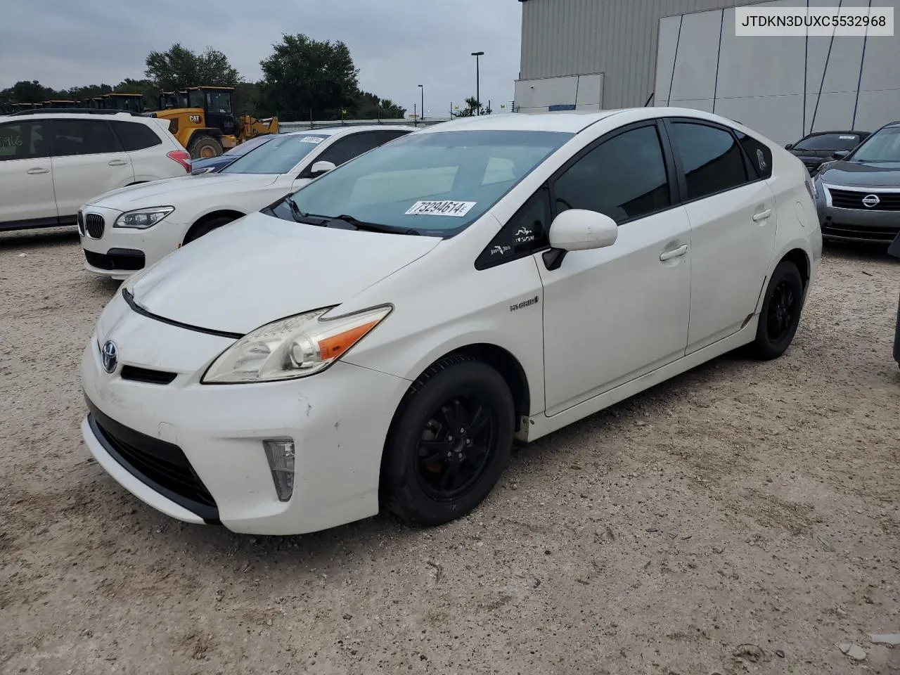 2012 Toyota Prius VIN: JTDKN3DUXC5532968 Lot: 73294614