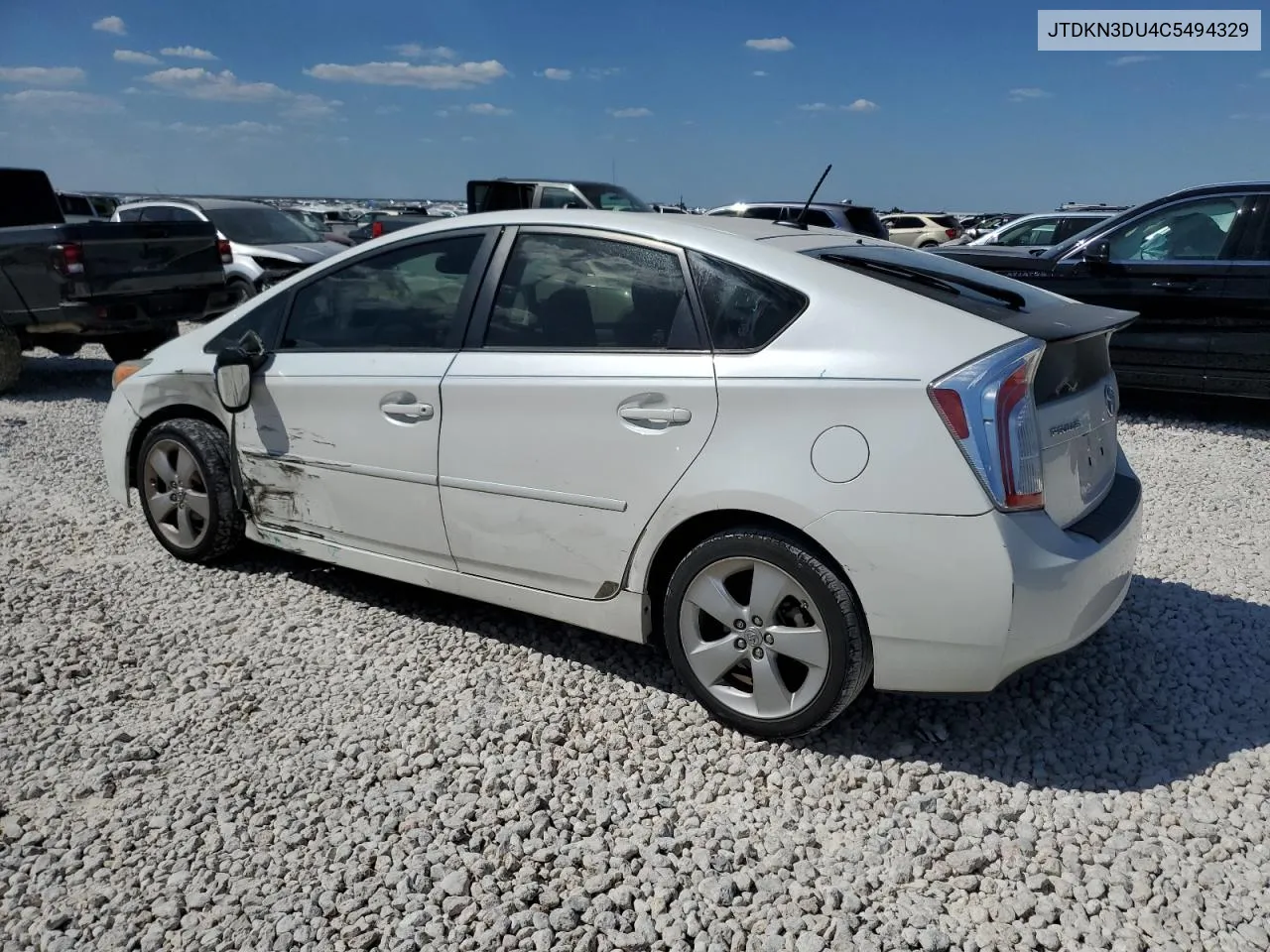 2012 Toyota Prius VIN: JTDKN3DU4C5494329 Lot: 73606034