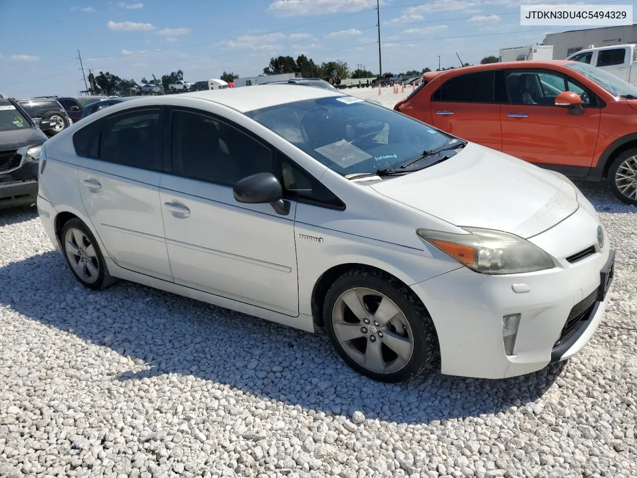 JTDKN3DU4C5494329 2012 Toyota Prius