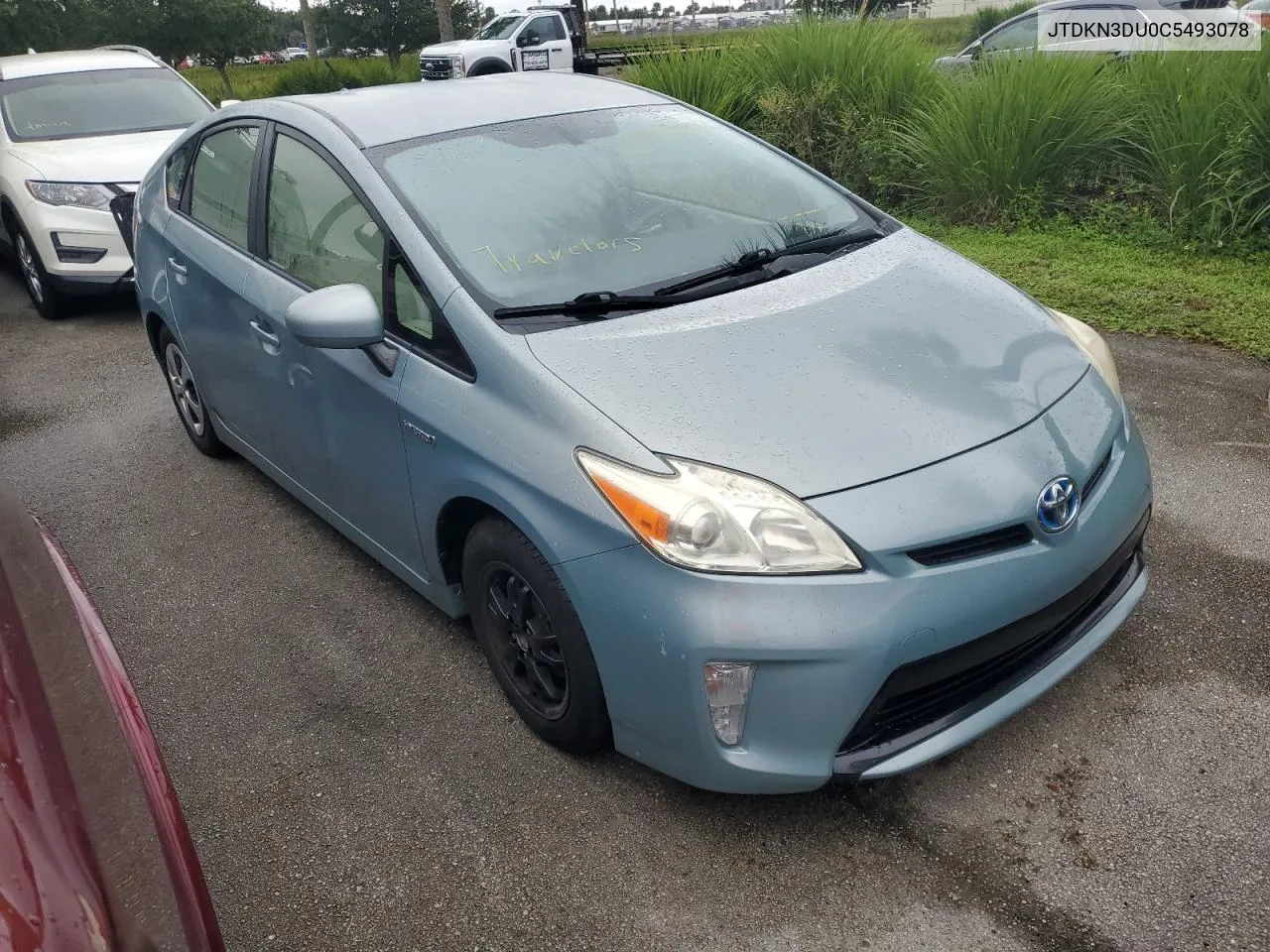 2012 Toyota Prius VIN: JTDKN3DU0C5493078 Lot: 74233404