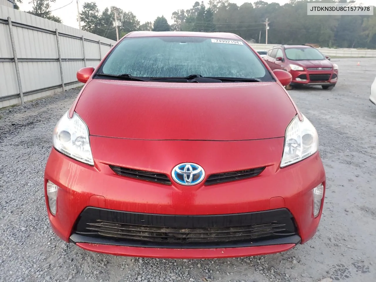 2012 Toyota Prius VIN: JTDKN3DU8C1577978 Lot: 74992194