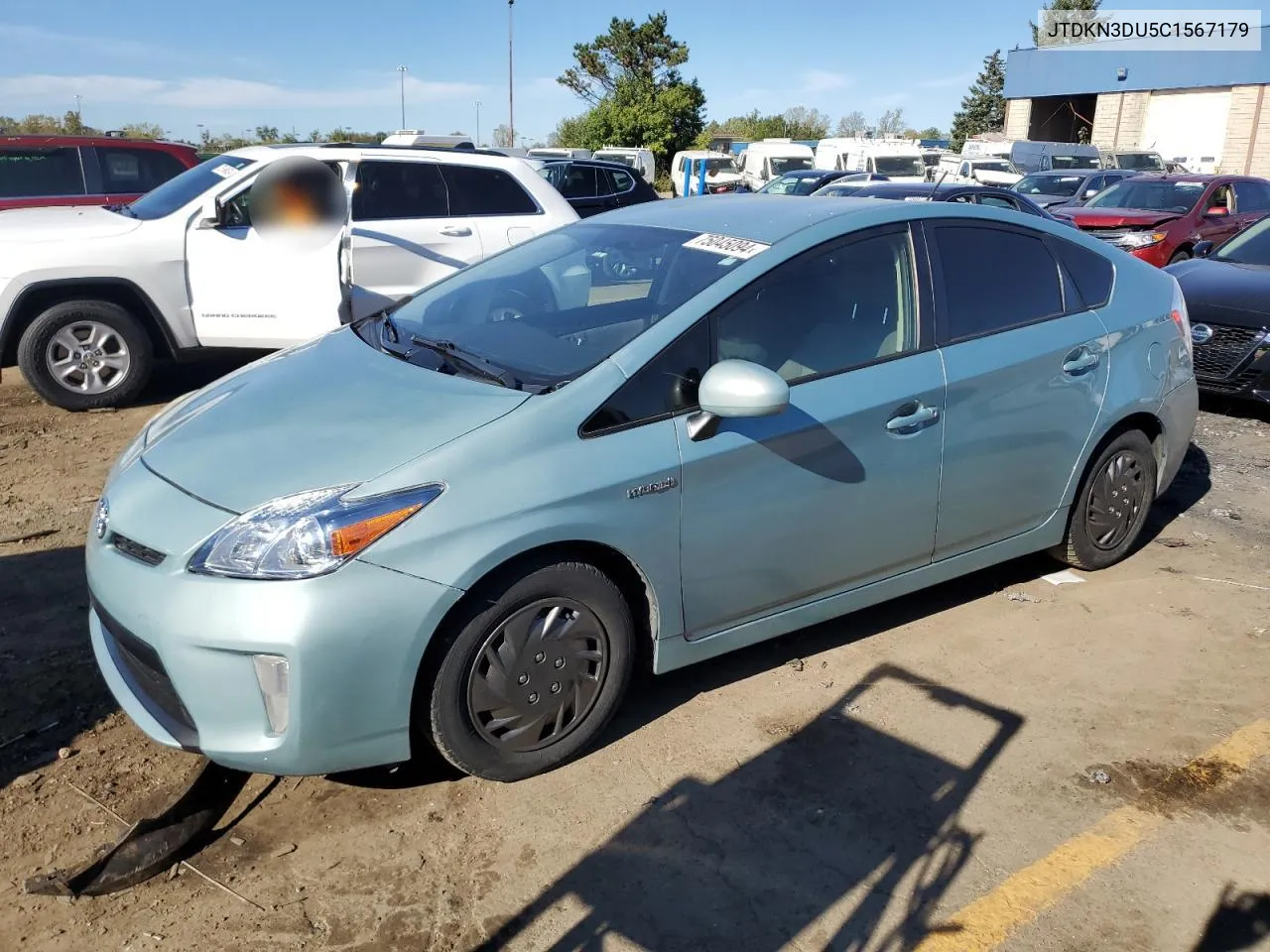 JTDKN3DU5C1567179 2012 Toyota Prius