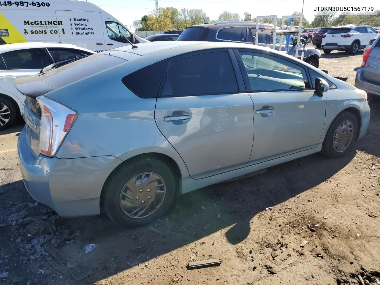 JTDKN3DU5C1567179 2012 Toyota Prius