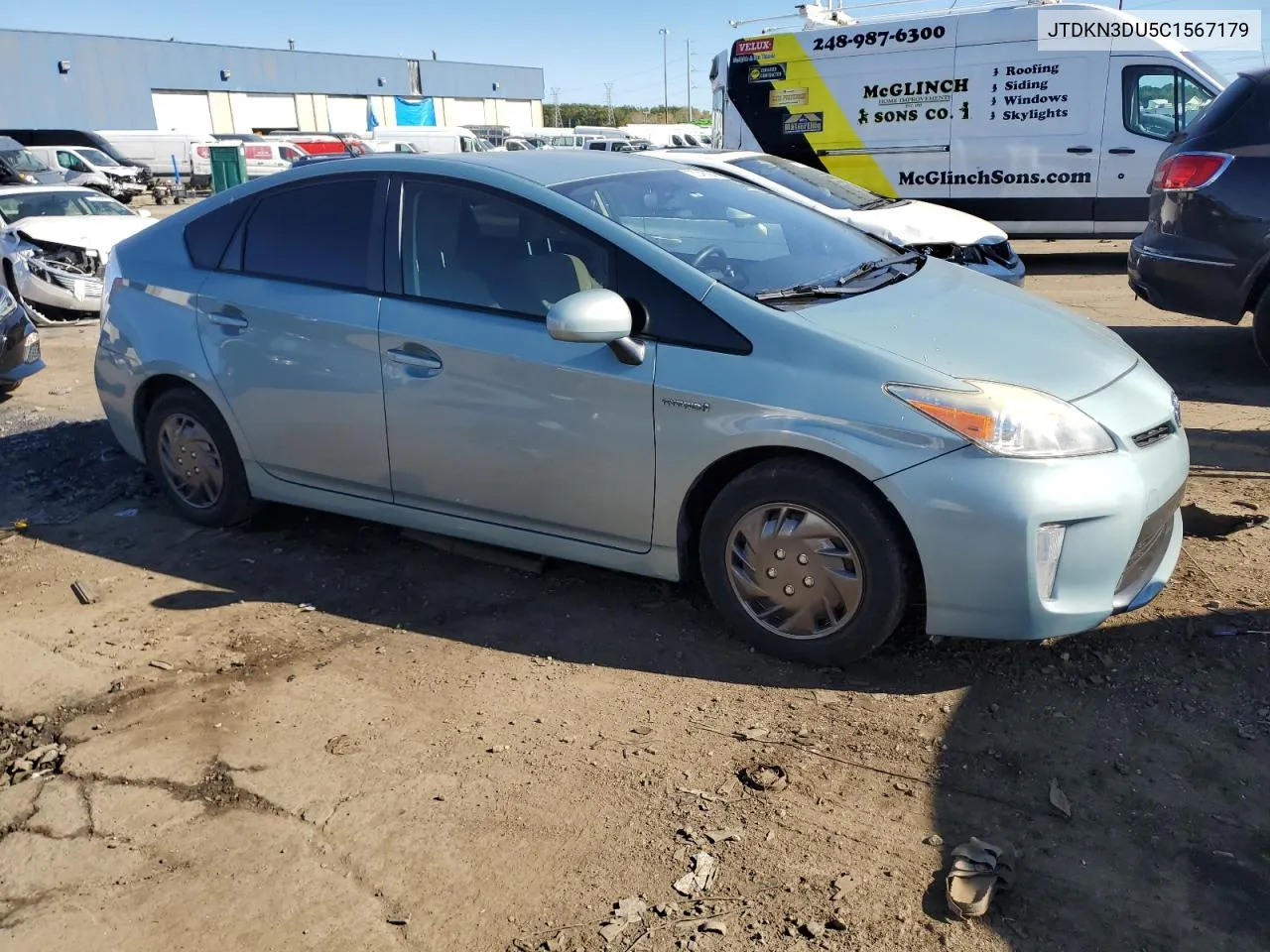 2012 Toyota Prius VIN: JTDKN3DU5C1567179 Lot: 75045094