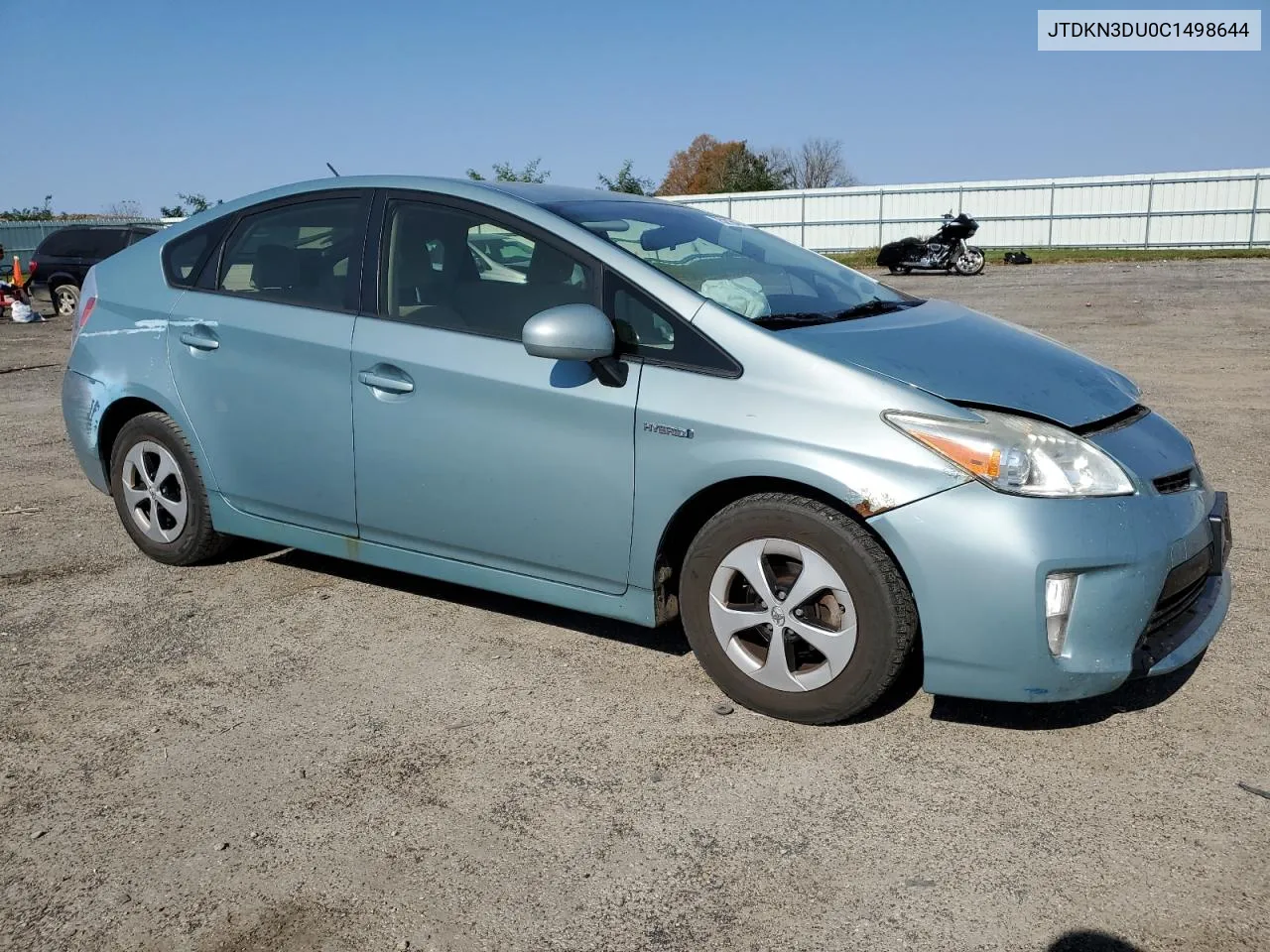 2012 Toyota Prius VIN: JTDKN3DU0C1498644 Lot: 75216424