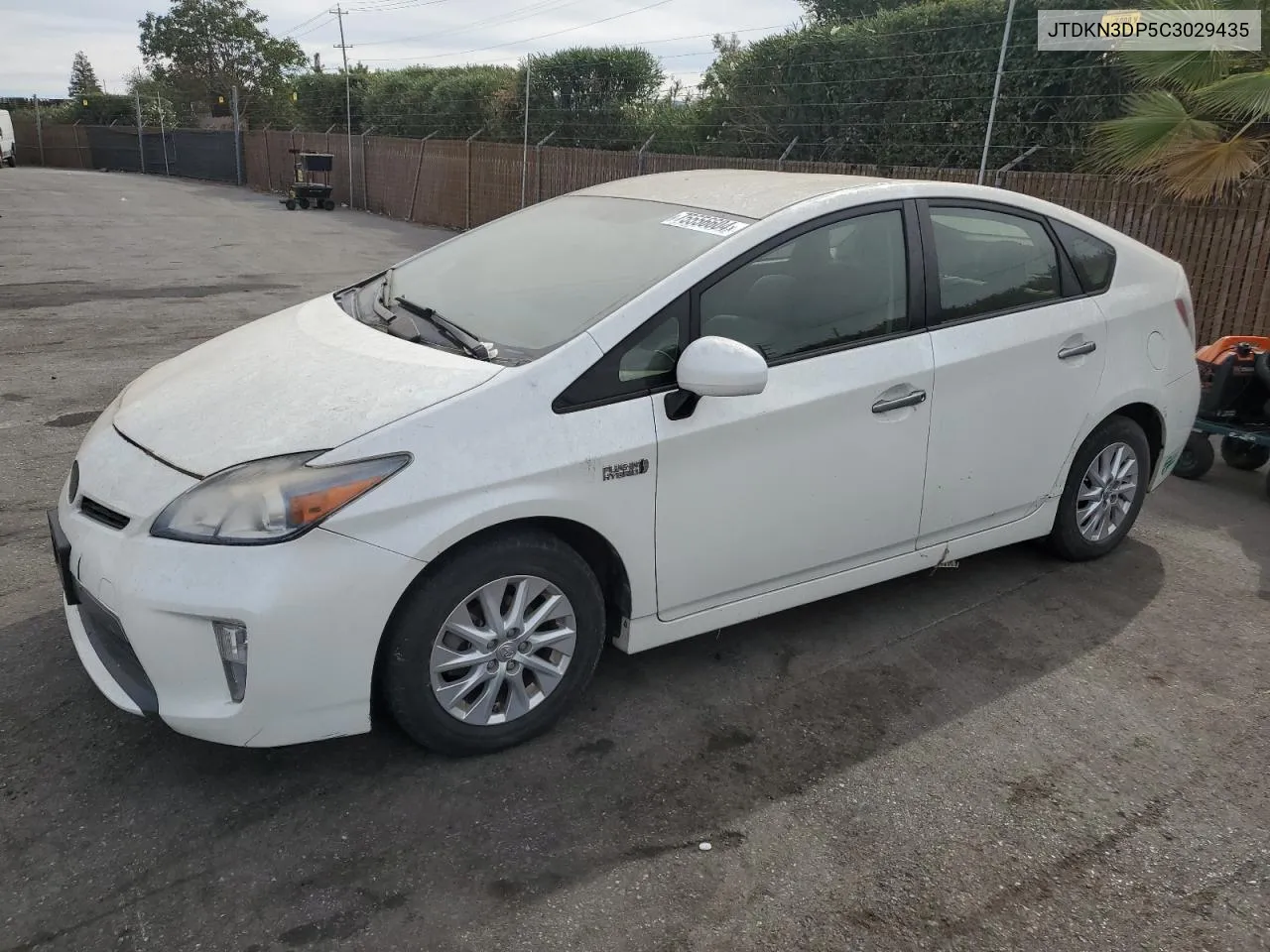 2012 Toyota Prius Plug-In VIN: JTDKN3DP5C3029435 Lot: 75556604