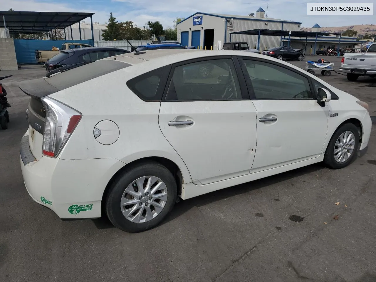 2012 Toyota Prius Plug-In VIN: JTDKN3DP5C3029435 Lot: 75556604