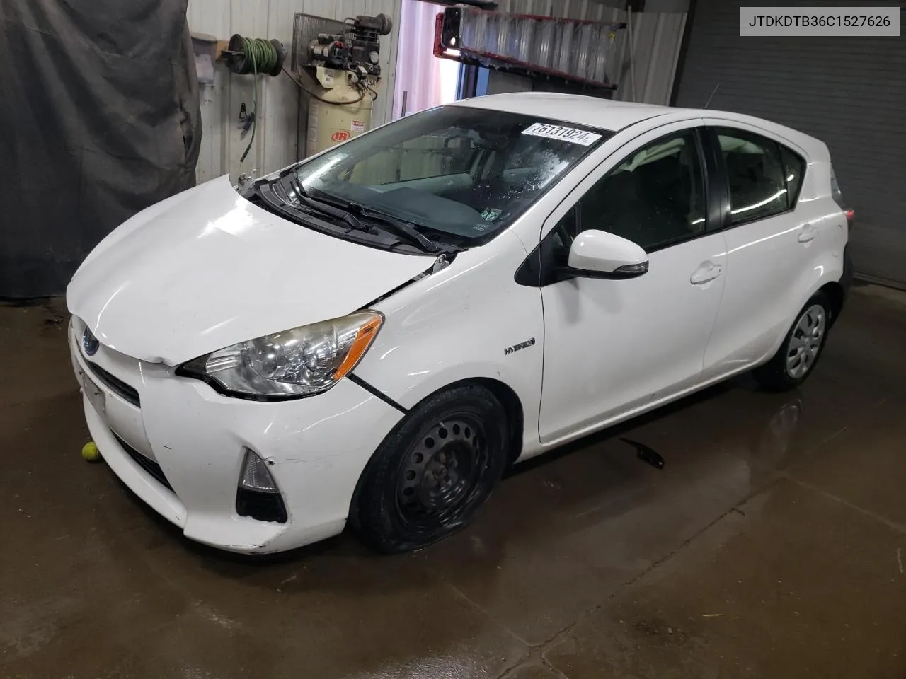 2012 Toyota Prius C VIN: JTDKDTB36C1527626 Lot: 76131924