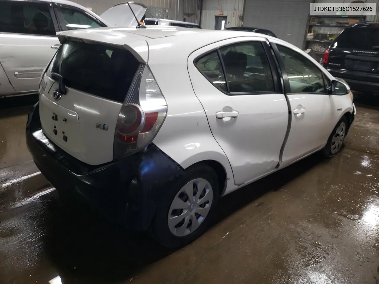 2012 Toyota Prius C VIN: JTDKDTB36C1527626 Lot: 76131924