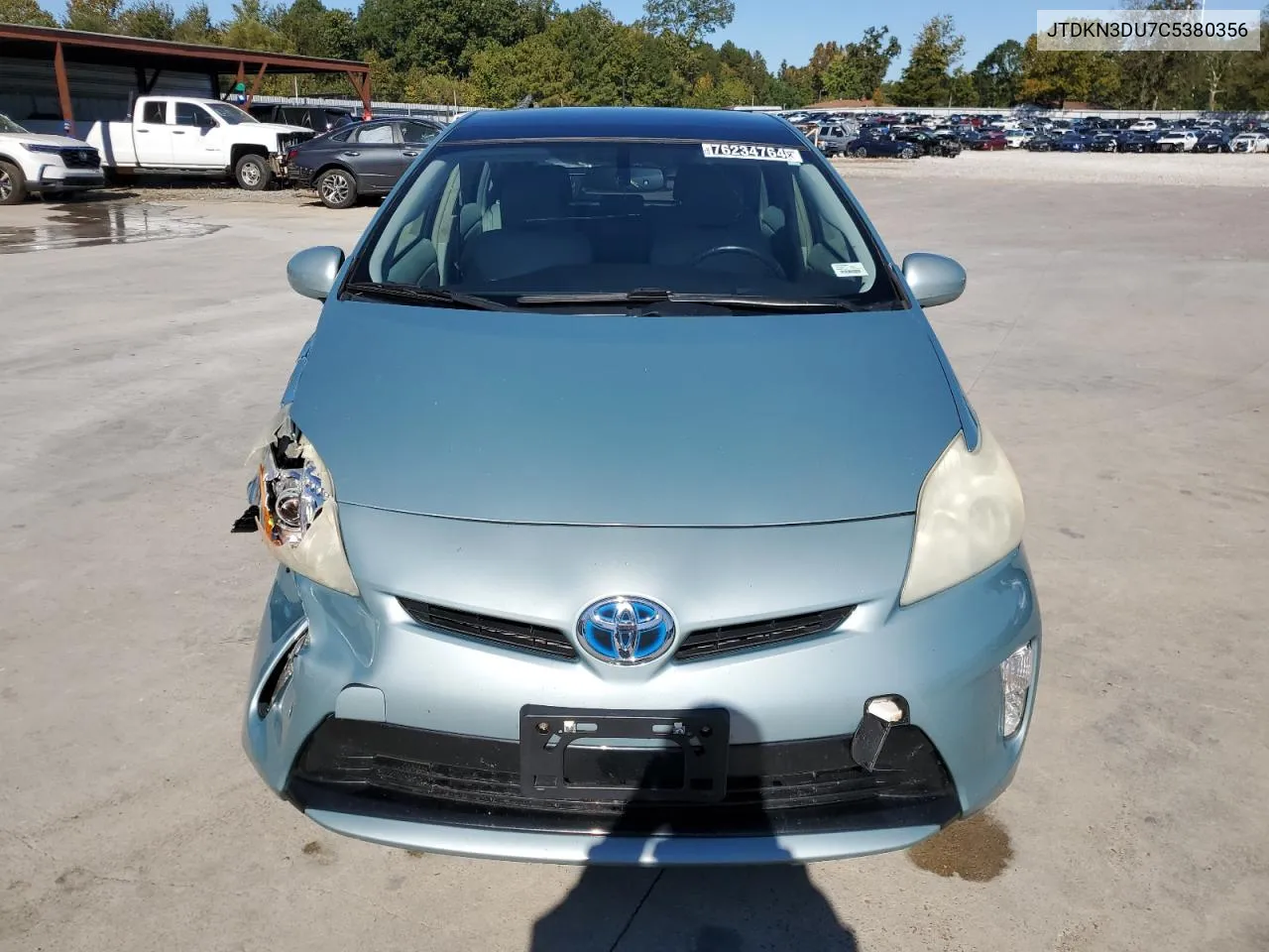 2012 Toyota Prius VIN: JTDKN3DU7C5380356 Lot: 76234764