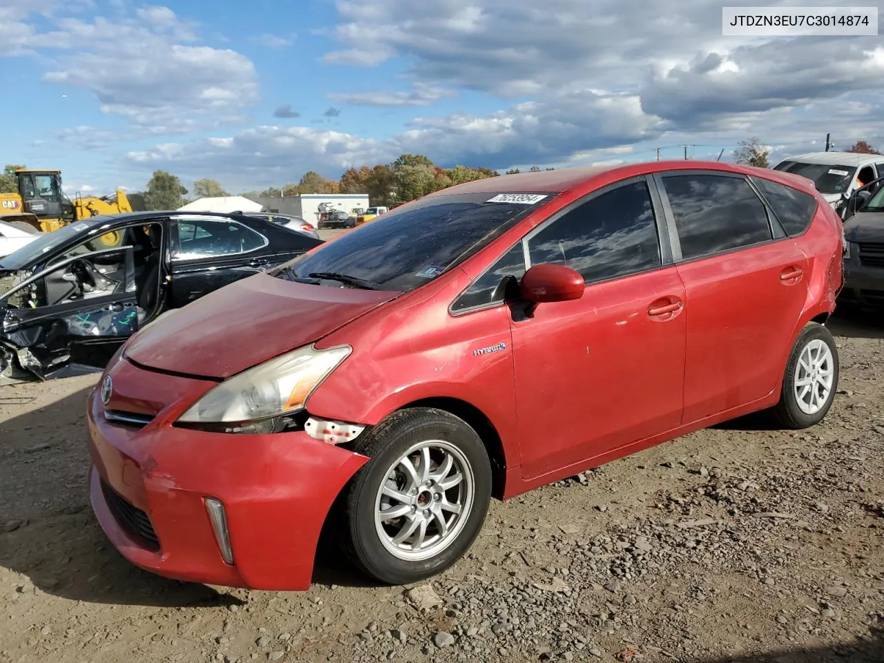 2012 Toyota Prius V VIN: JTDZN3EU7C3014874 Lot: 76253954