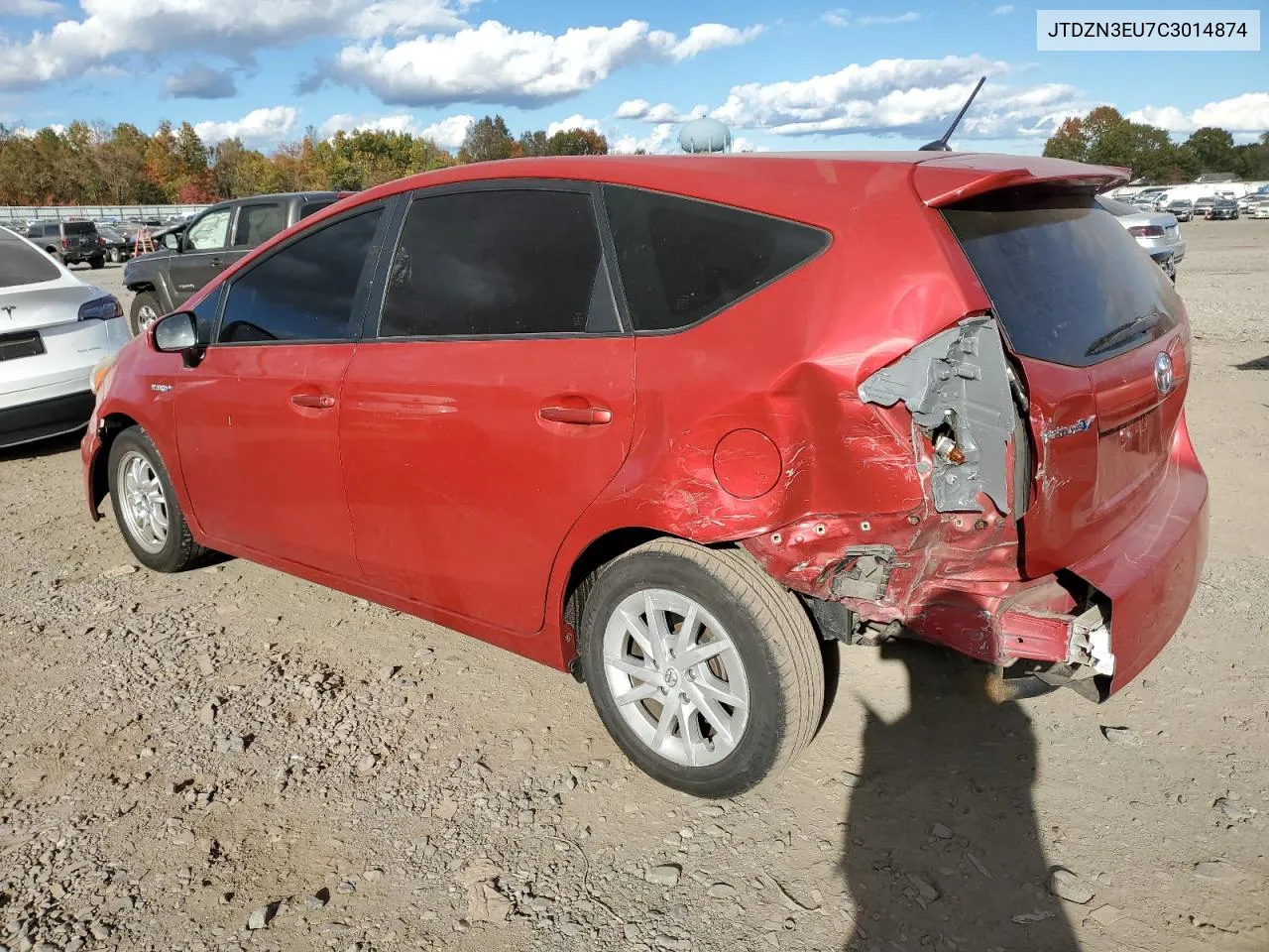 2012 Toyota Prius V VIN: JTDZN3EU7C3014874 Lot: 76253954