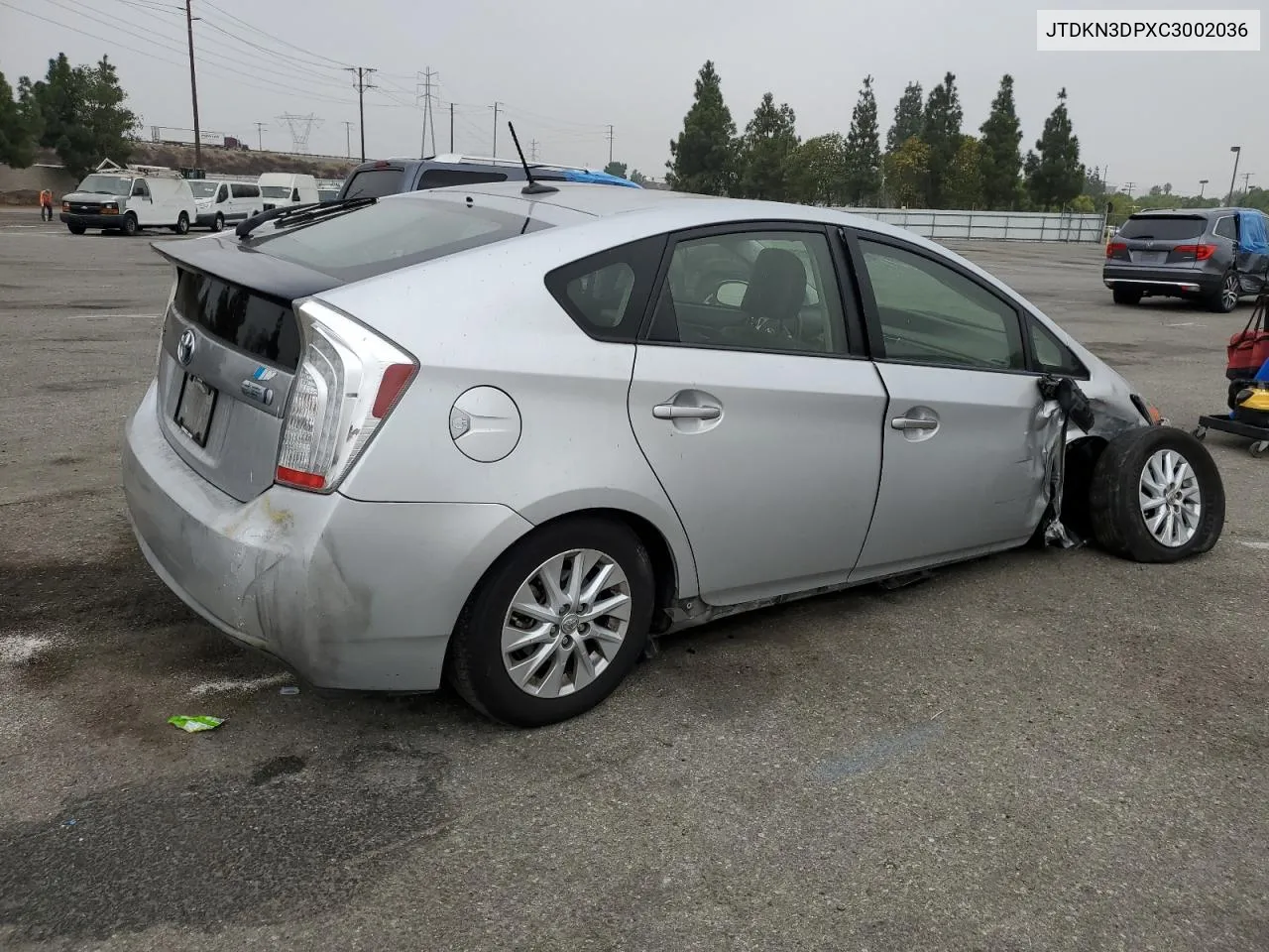 2012 Toyota Prius Plug-In VIN: JTDKN3DPXC3002036 Lot: 76291734