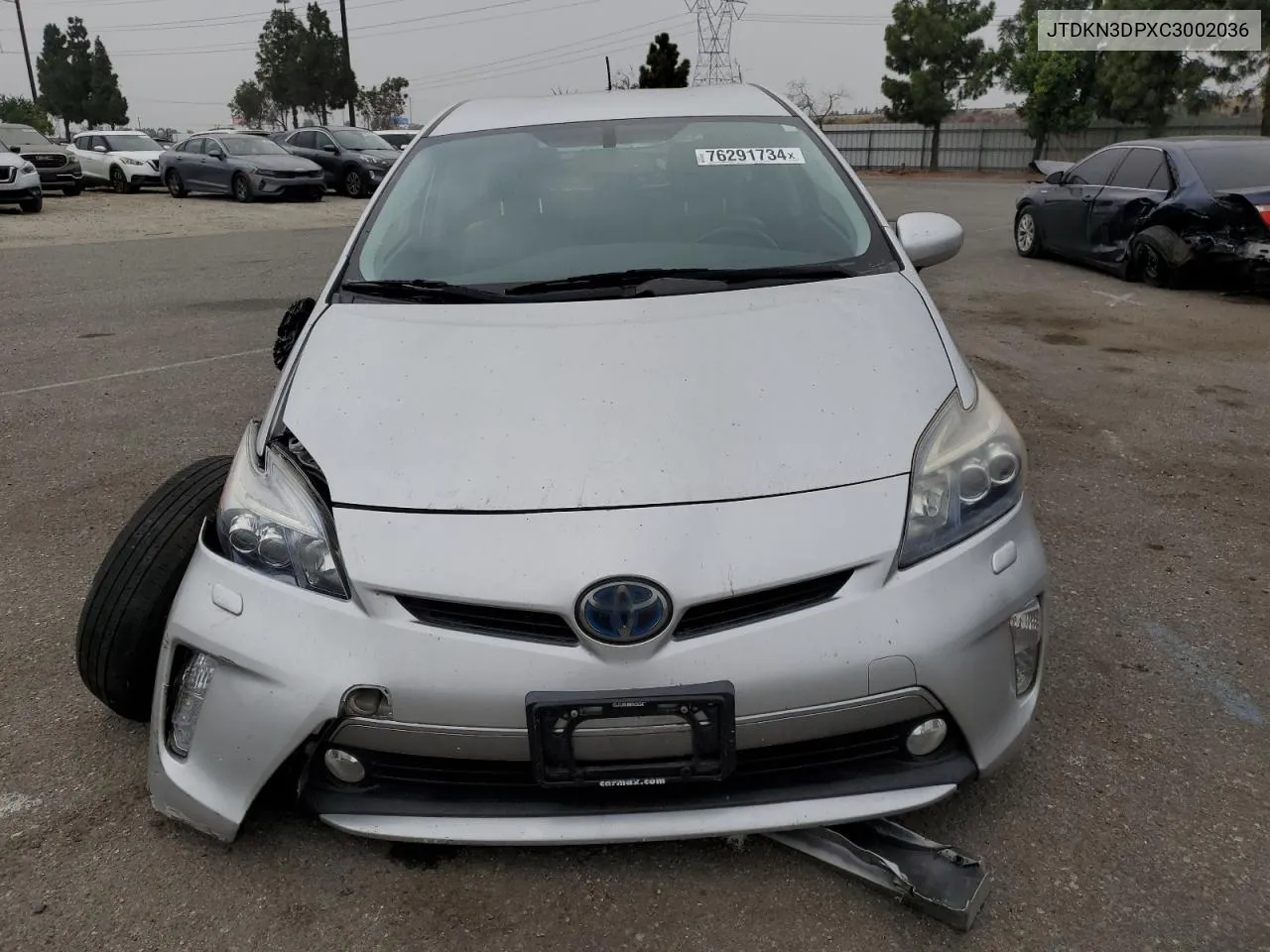 2012 Toyota Prius Plug-In VIN: JTDKN3DPXC3002036 Lot: 76291734