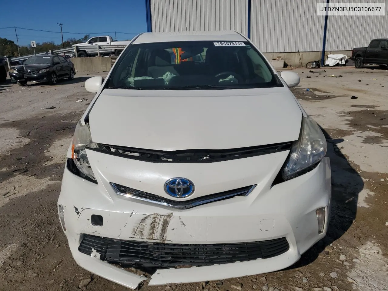 2012 Toyota Prius V VIN: JTDZN3EU5C3106677 Lot: 76457514