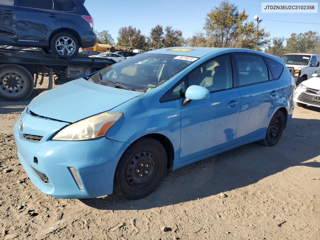 2012 Toyota Prius V VIN: JTDZN3EU2C3102358 Lot: 76478874