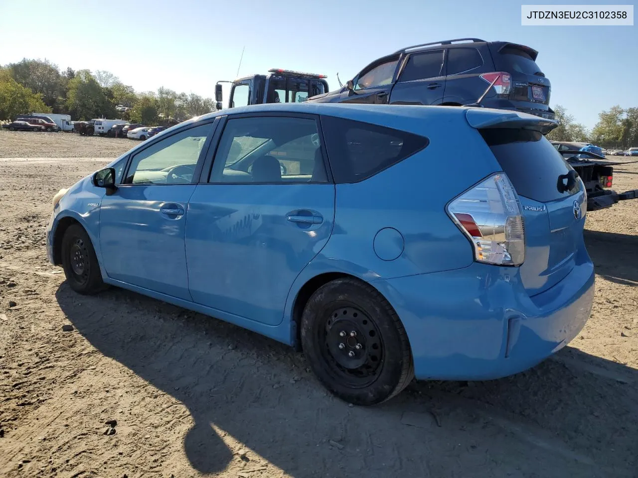 2012 Toyota Prius V VIN: JTDZN3EU2C3102358 Lot: 76478874