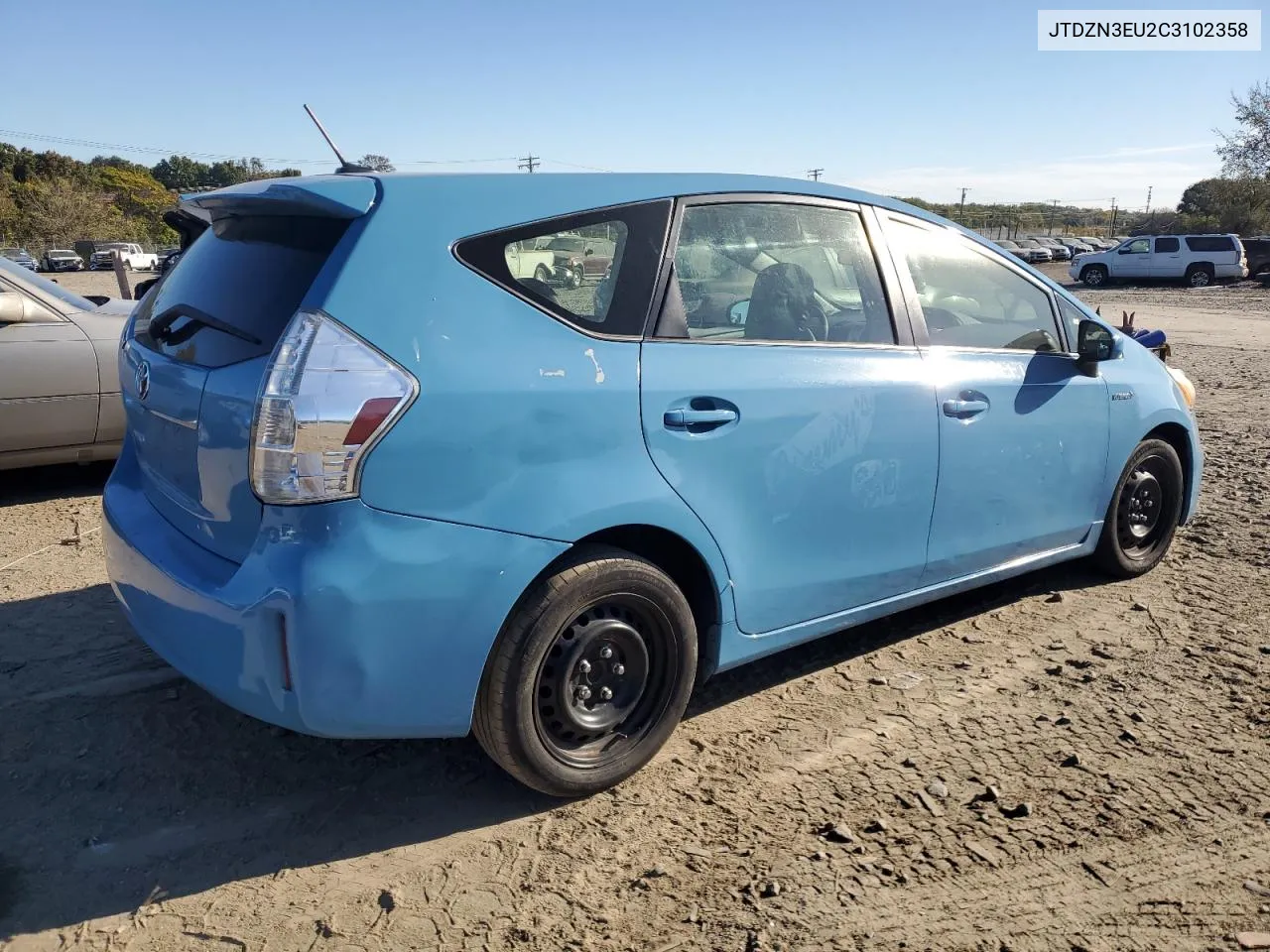 2012 Toyota Prius V VIN: JTDZN3EU2C3102358 Lot: 76478874