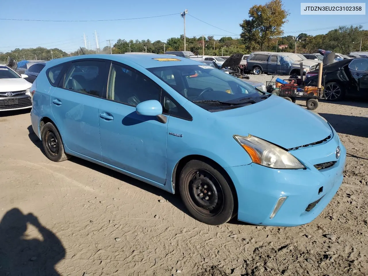 2012 Toyota Prius V VIN: JTDZN3EU2C3102358 Lot: 76478874