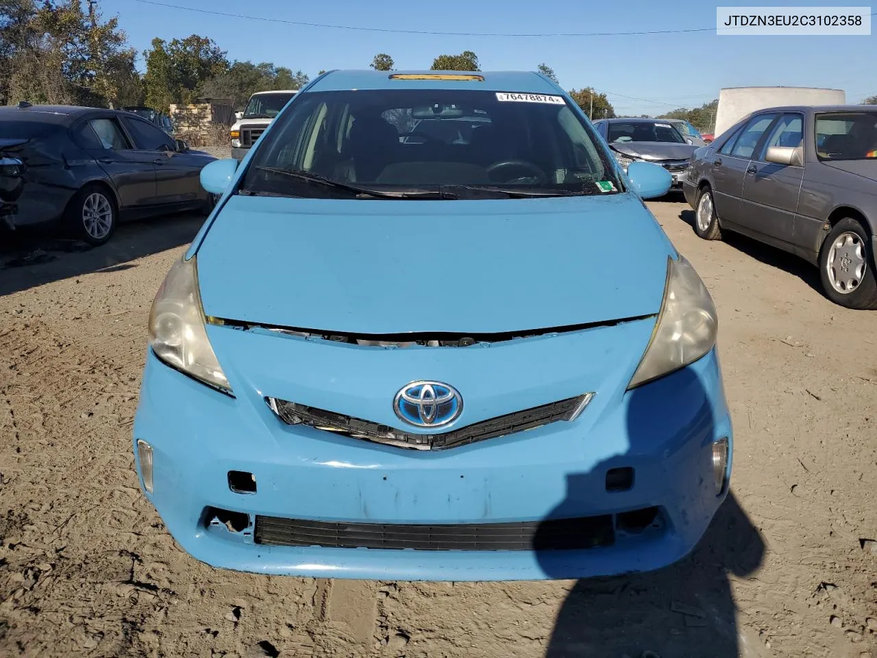 2012 Toyota Prius V VIN: JTDZN3EU2C3102358 Lot: 76478874