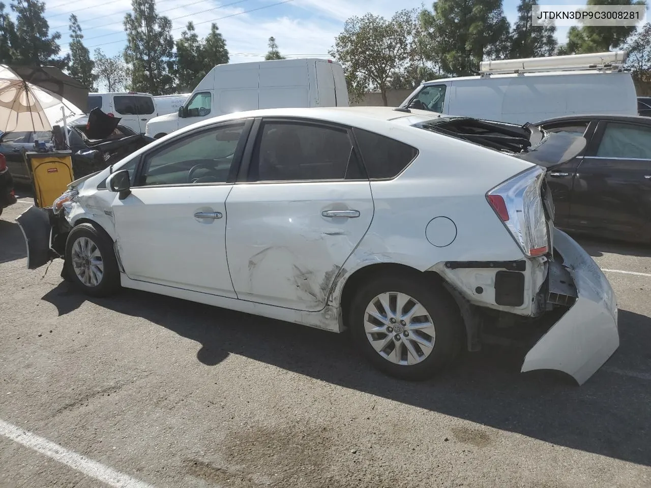 2012 Toyota Prius Plug-In VIN: JTDKN3DP9C3008281 Lot: 76589724