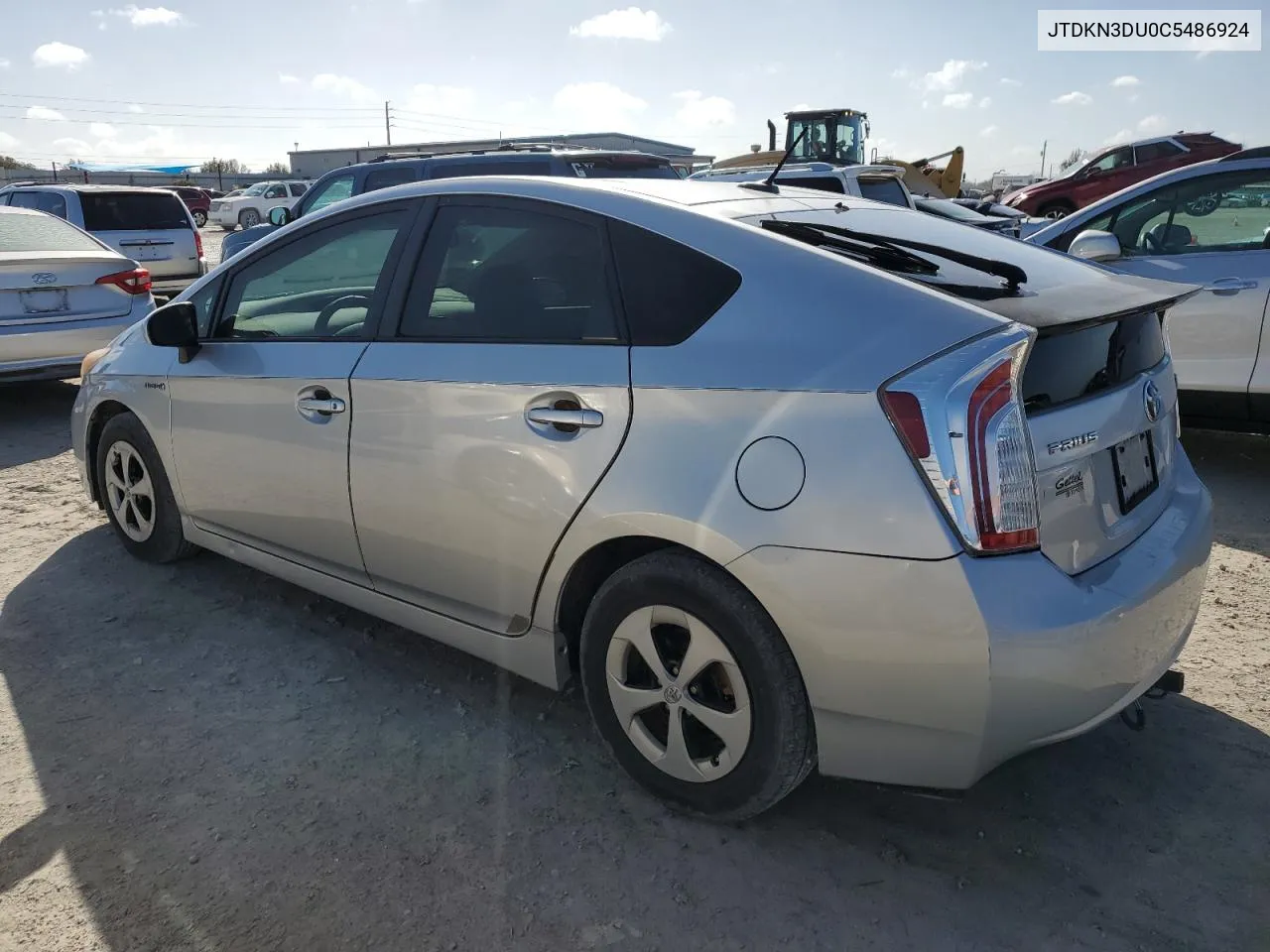 2012 Toyota Prius VIN: JTDKN3DU0C5486924 Lot: 76593674