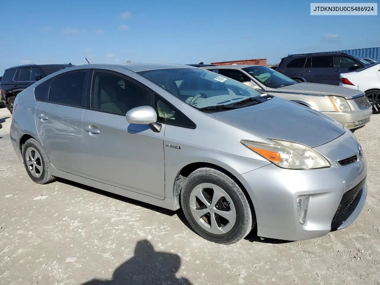 2012 Toyota Prius VIN: JTDKN3DU0C5486924 Lot: 76593674