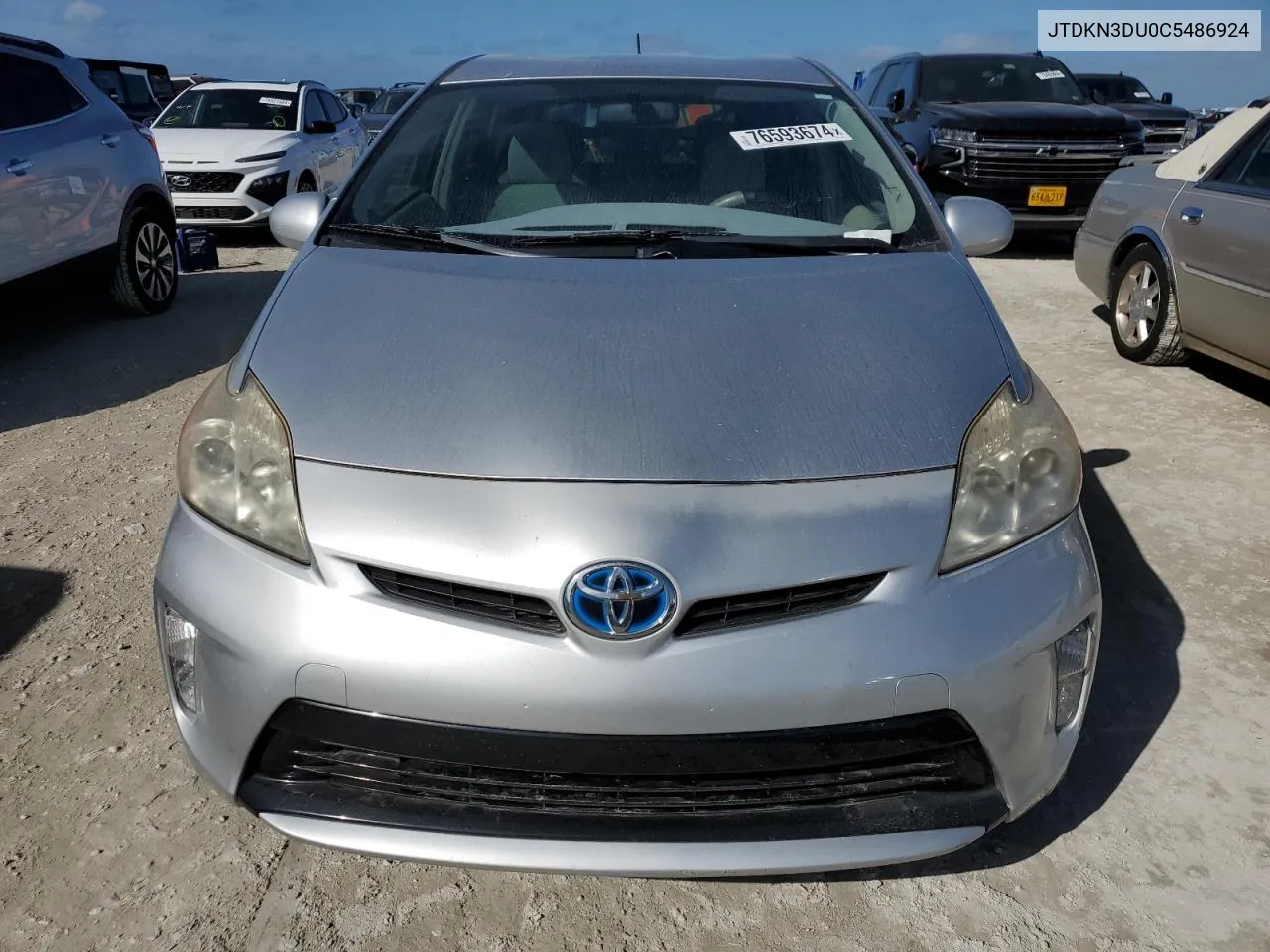 2012 Toyota Prius VIN: JTDKN3DU0C5486924 Lot: 76593674