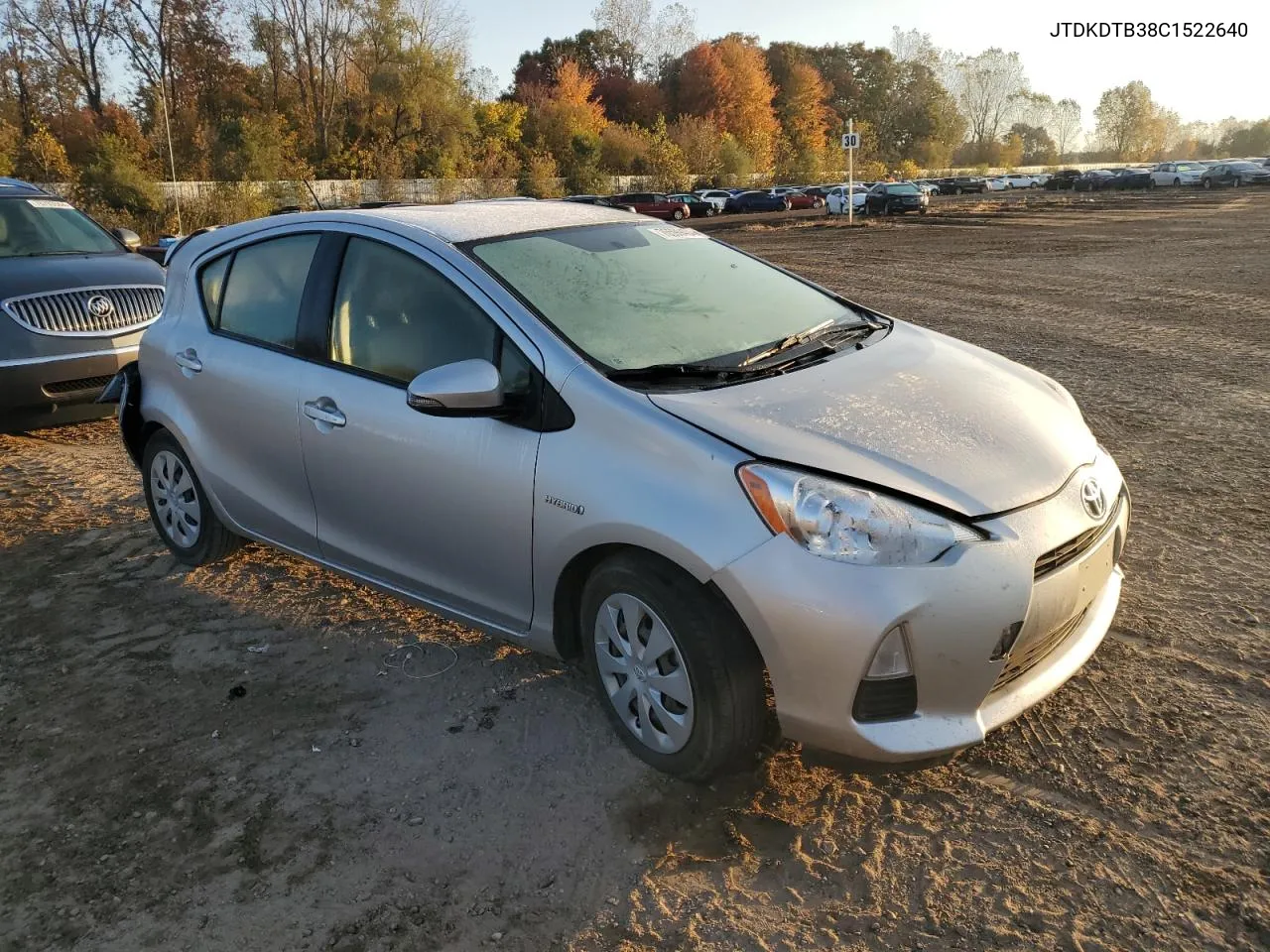 2012 Toyota Prius C VIN: JTDKDTB38C1522640 Lot: 76599404