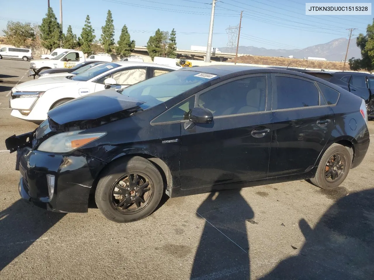 2012 Toyota Prius VIN: JTDKN3DU0C1515328 Lot: 76633044