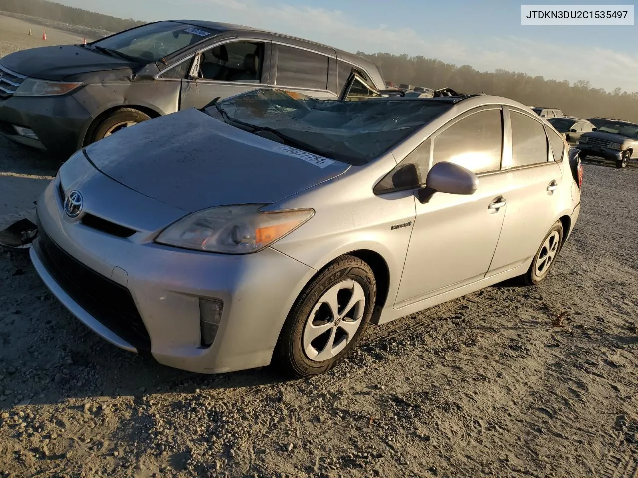 2012 Toyota Prius VIN: JTDKN3DU2C1535497 Lot: 76877754