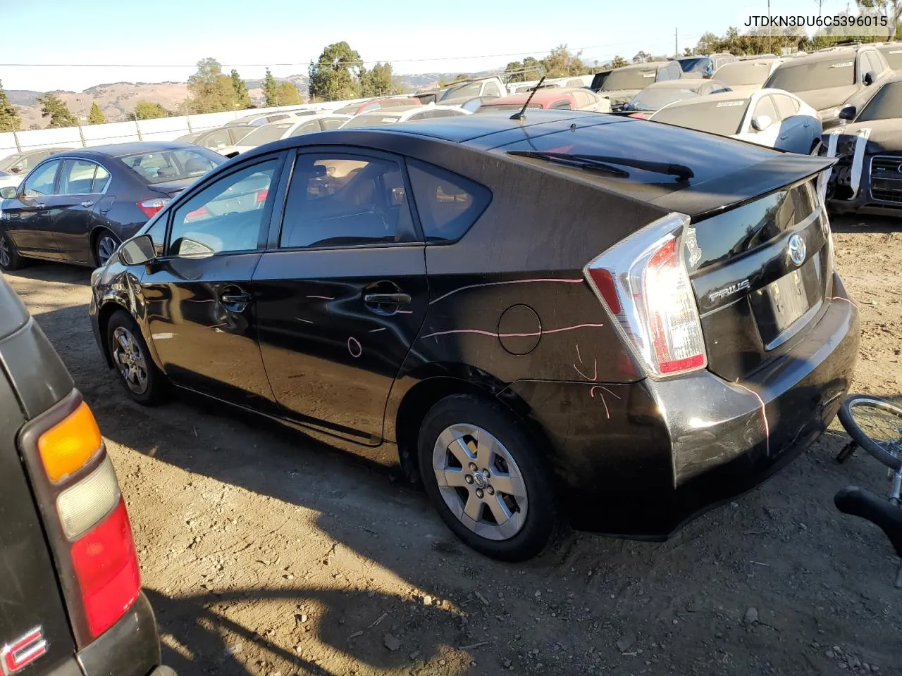 2012 Toyota Prius VIN: JTDKN3DU6C5396015 Lot: 77208774