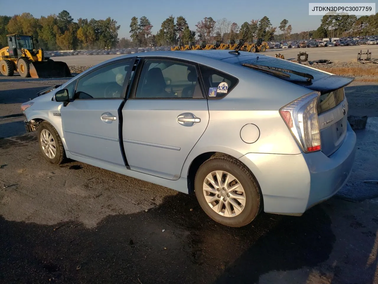 2012 Toyota Prius Plug-In VIN: JTDKN3DP9C3007759 Lot: 77267104