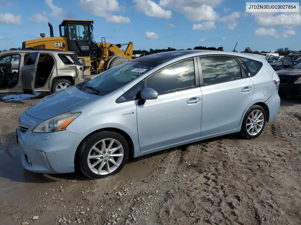 2012 Toyota Prius V VIN: JTDZN3EU0C3027854 Lot: 77326524